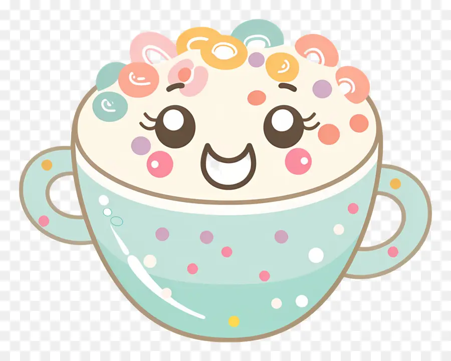 Bol De Céréales Kawaii，Jolie Tasse PNG