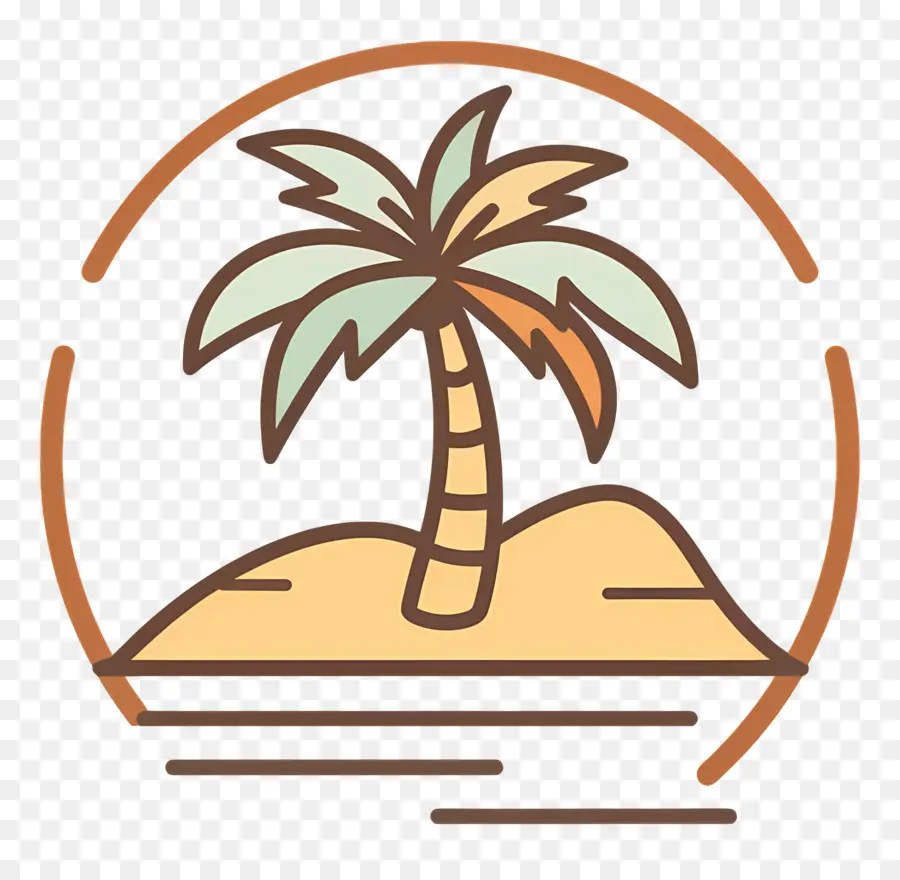 Logo De Plage，Scène De Plage PNG