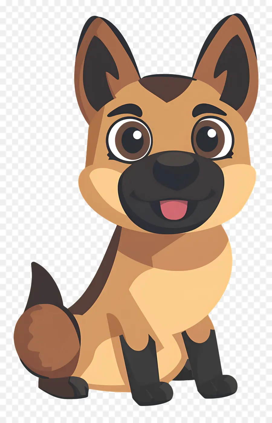 Chien Berger Allemand，Chien De Dessin Animé PNG