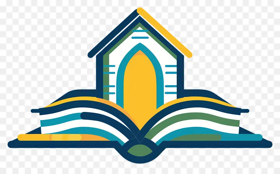 Logo Du Livre，Livre Et Maison PNG