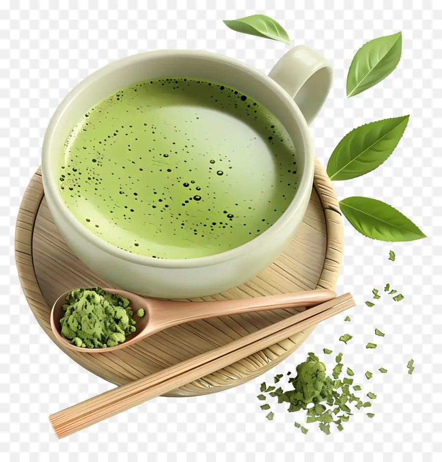 Thé Vert Matcha，Thé Matcha PNG