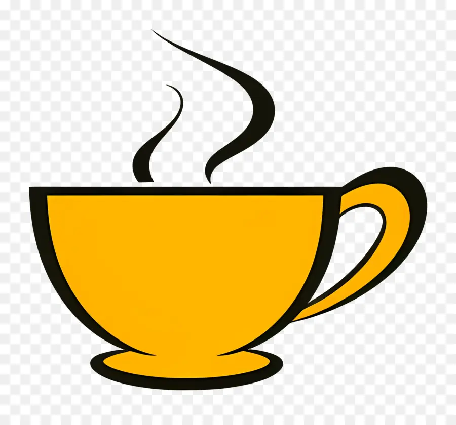 Logo Du Café，Coupe Jaune PNG