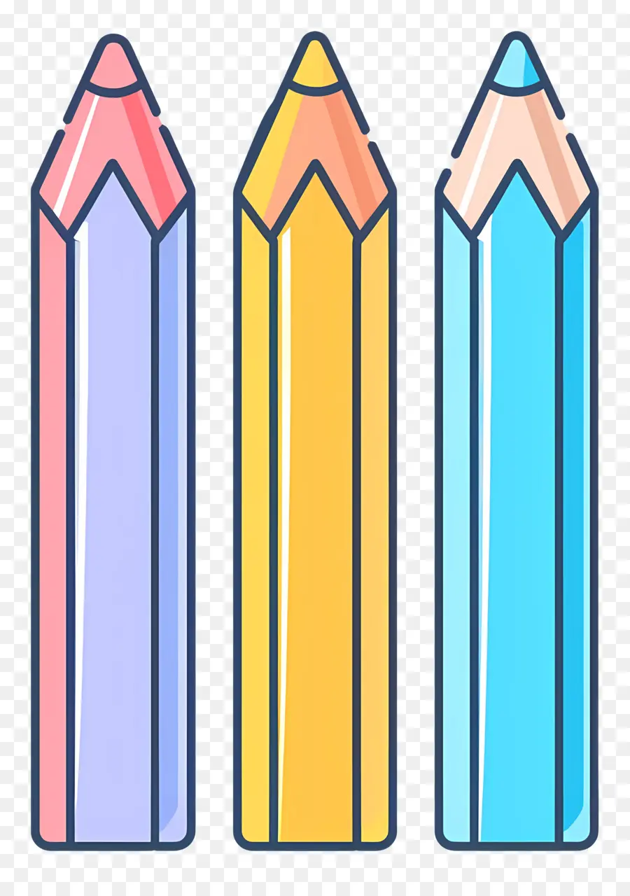 Crayons De Couleur，Dessin PNG