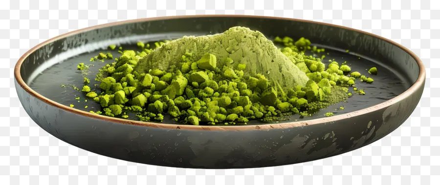 Matcha En Poudre，Poudre Verte PNG