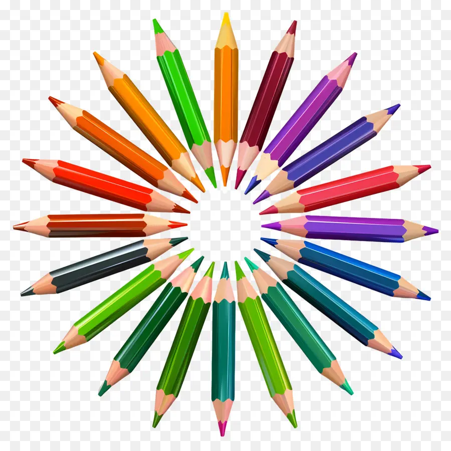 Crayons De Couleur，Art PNG