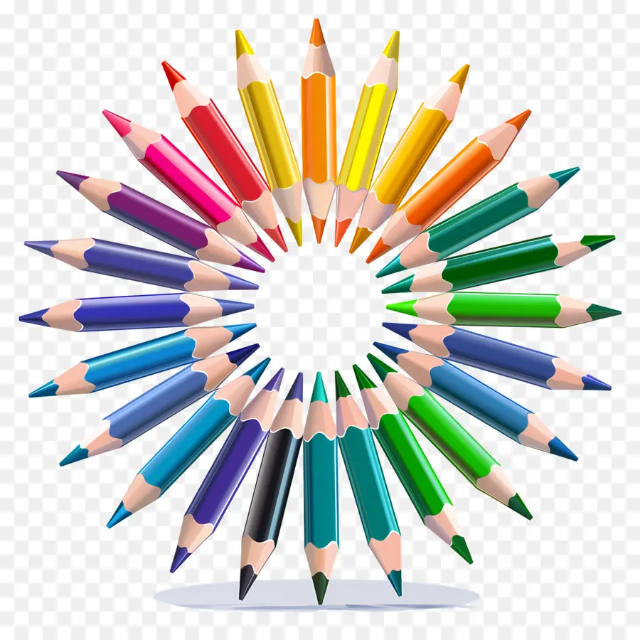 Crayons De Couleur，Crayons Colorés PNG