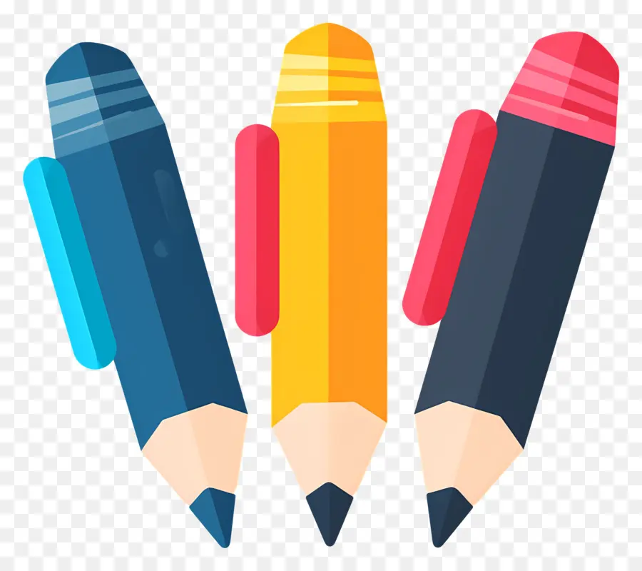 Crayons De Couleur，Crayons PNG