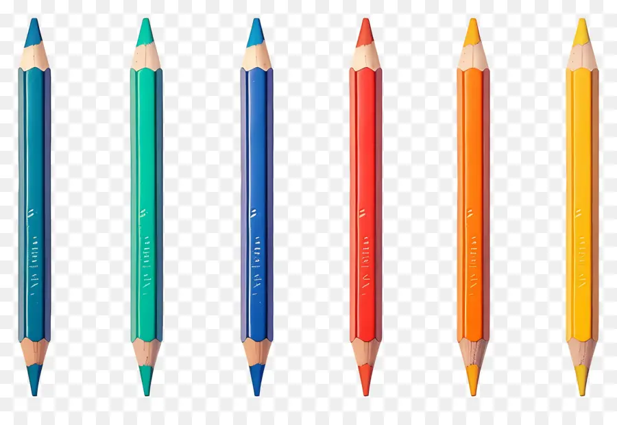 Crayons De Couleur，Crayons à Double Extrémité PNG