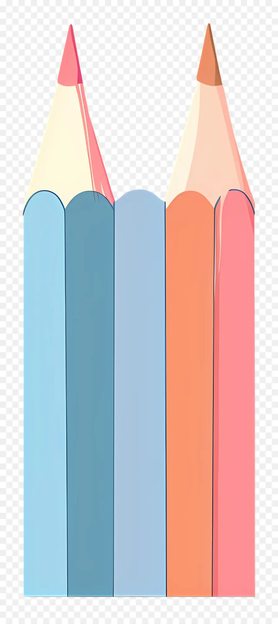 Crayons De Couleur，Crayon PNG