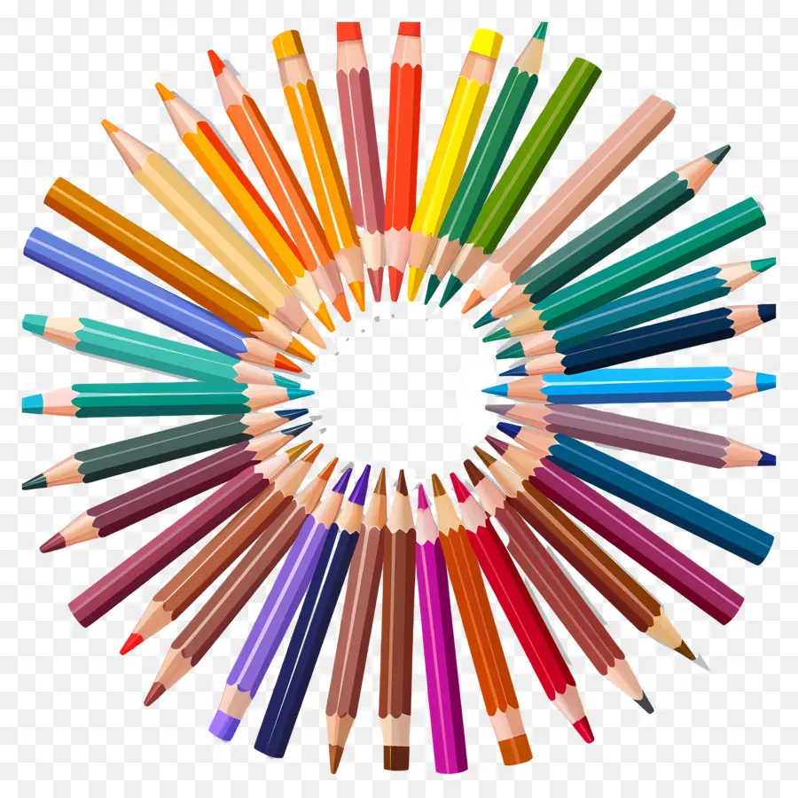 Crayons De Couleur，Art PNG