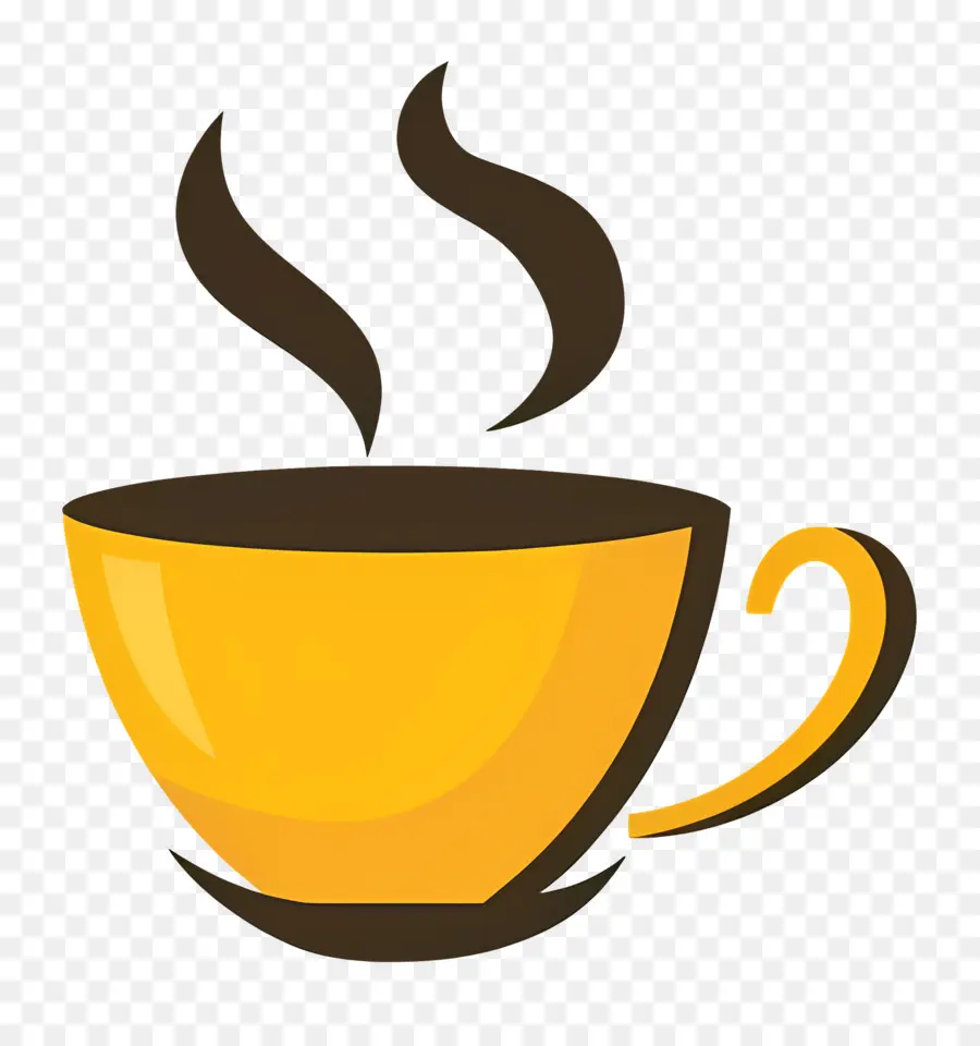 Logo Du Café，Coupe Jaune PNG