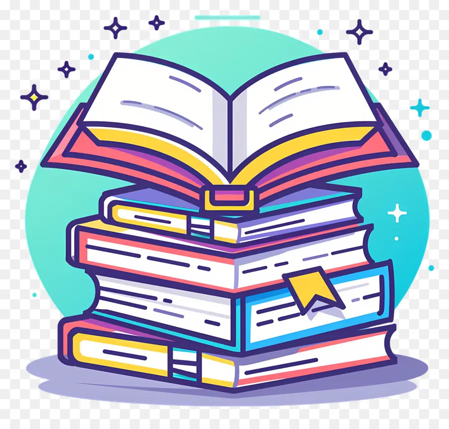 Logo Du Livre，Pile De Livres PNG