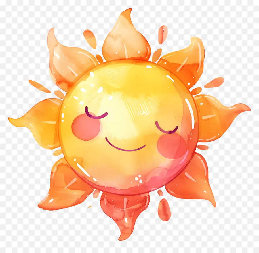 Soleil Kawaii，Soleil Souriant PNG