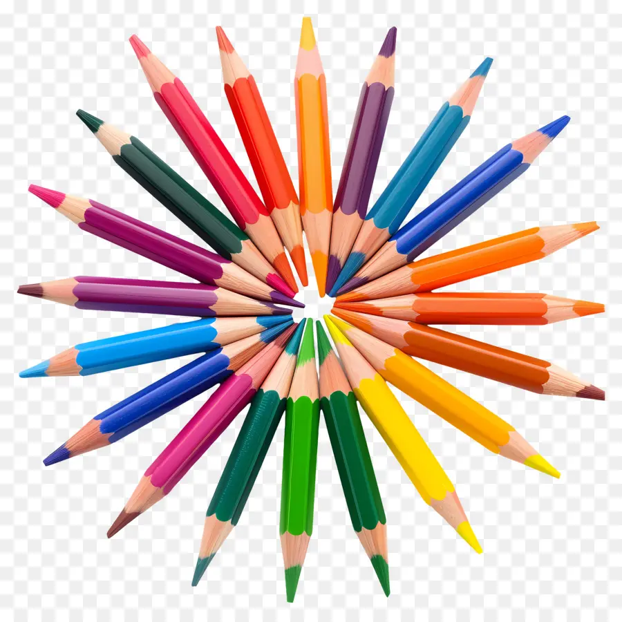 Crayons De Couleur，Art PNG