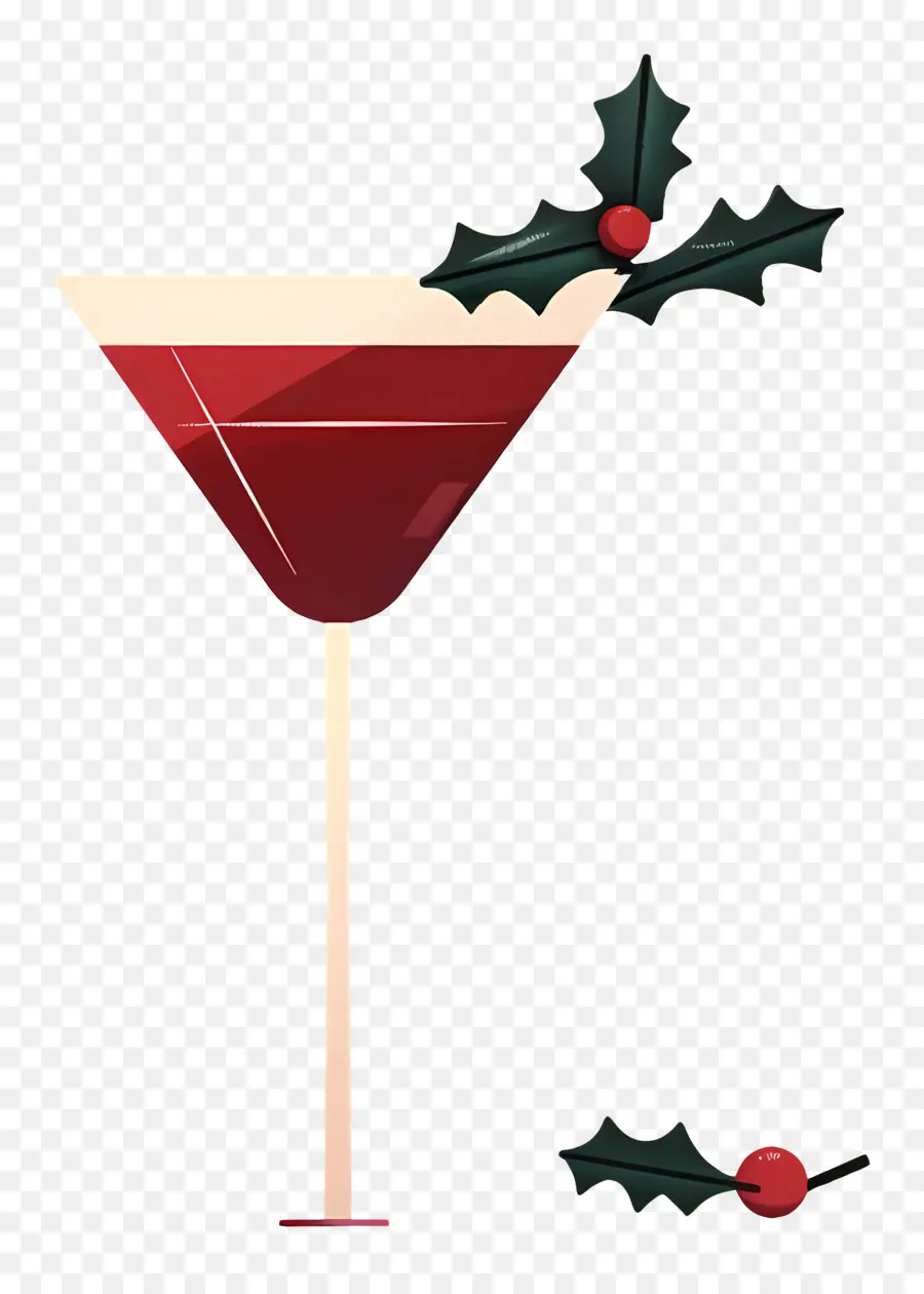 Cocktail De Noël，Cocktail Au Houx PNG