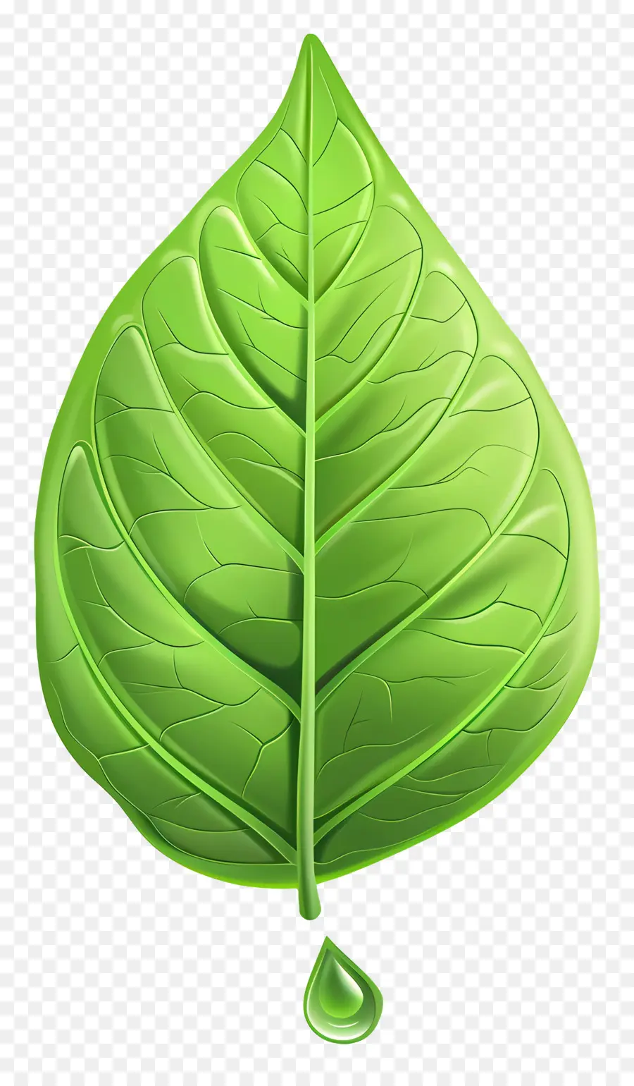 Feuille Unique，Feuille Verte PNG