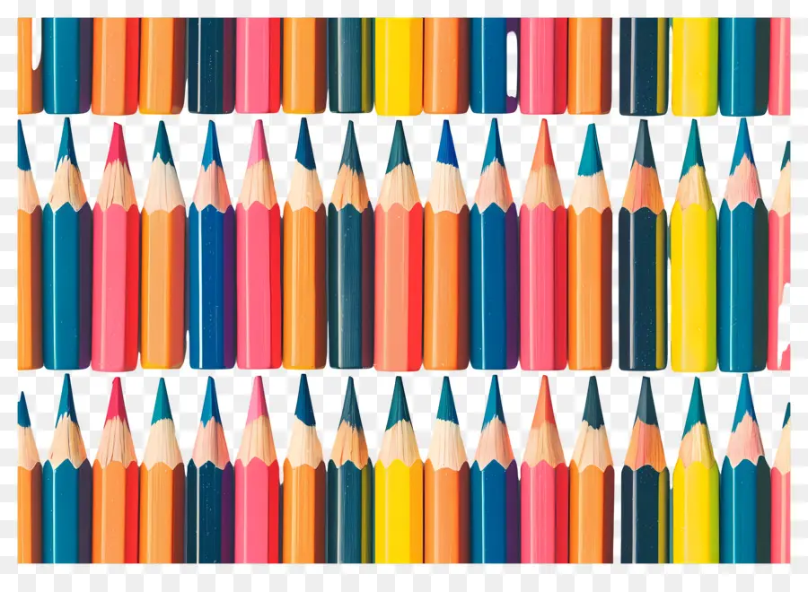 Crayons De Couleur，Art PNG