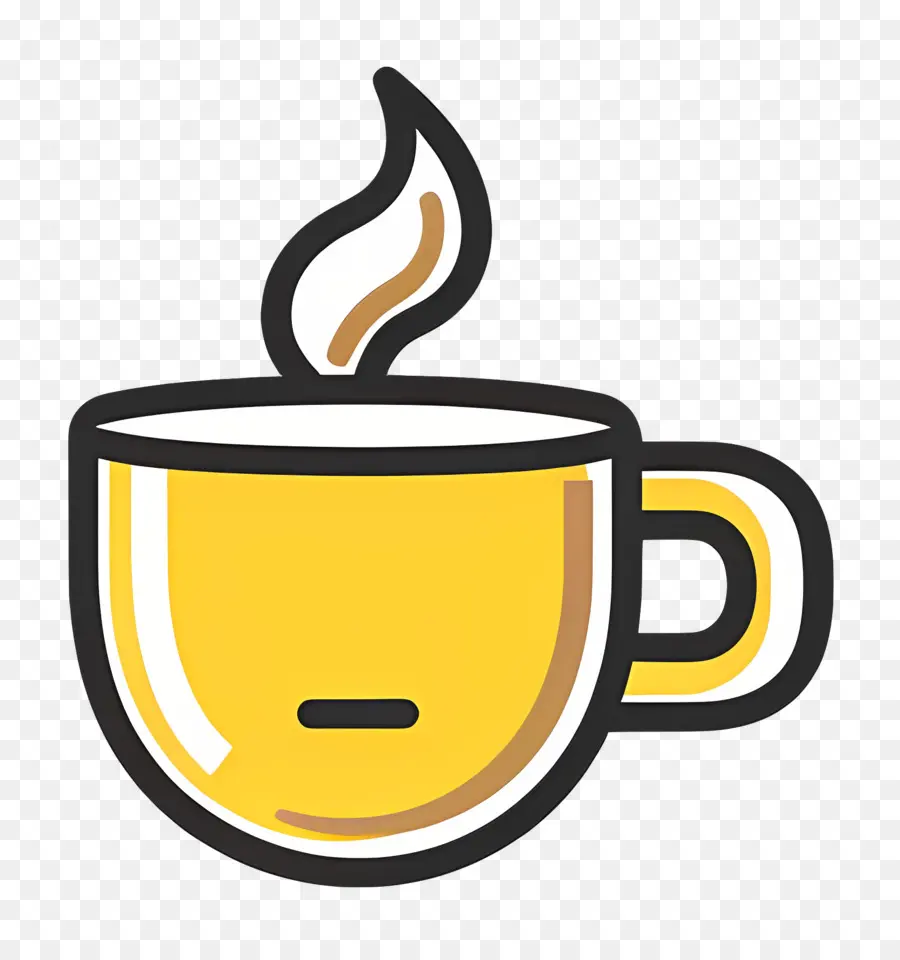 Logo Du Café，Coupe Jaune PNG