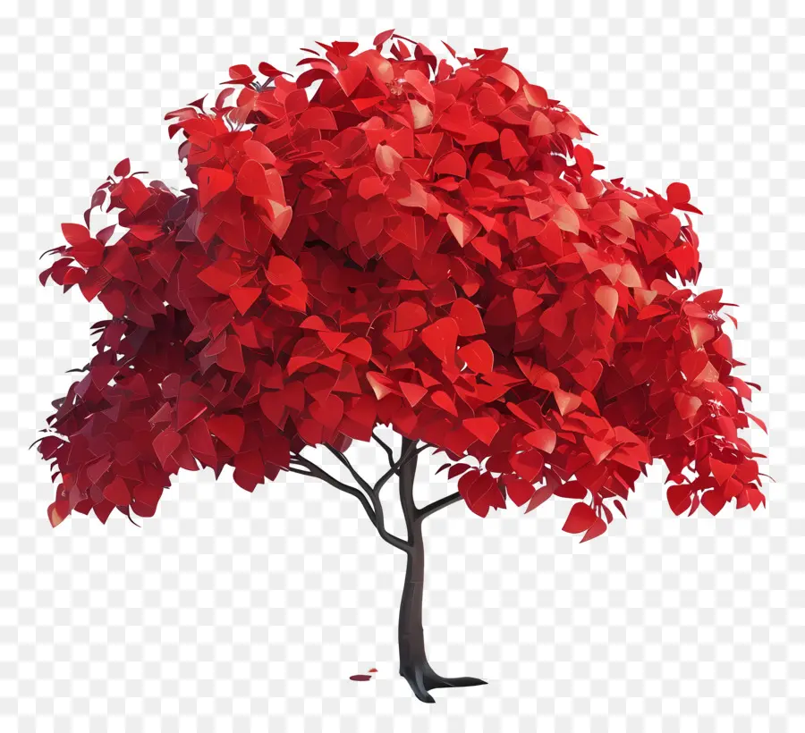 Arbre Animé，Érable Rouge PNG