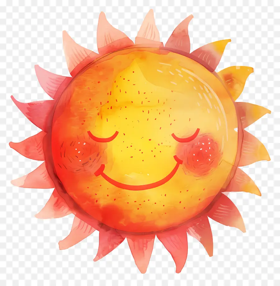 Soleil Kawaii，Soleil Souriant PNG