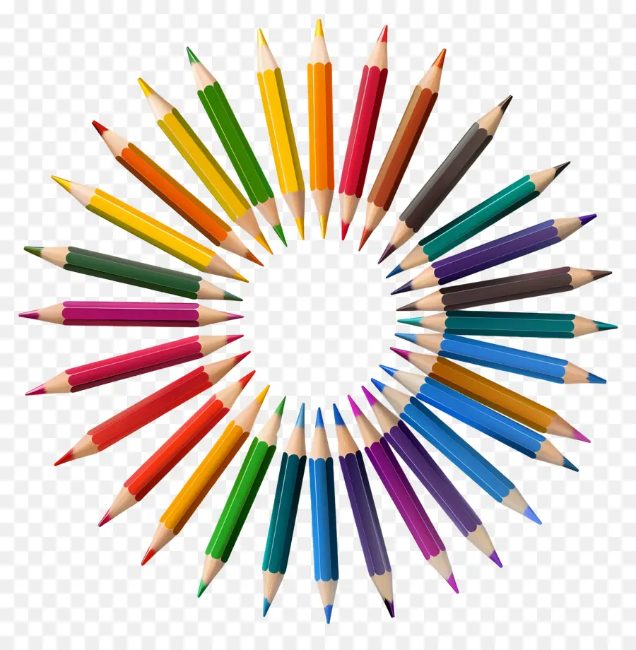 Crayons De Couleur，Crayons Colorés PNG