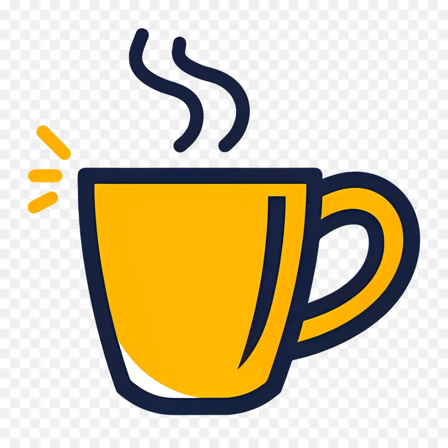 Logo Du Café，Coupe Jaune PNG