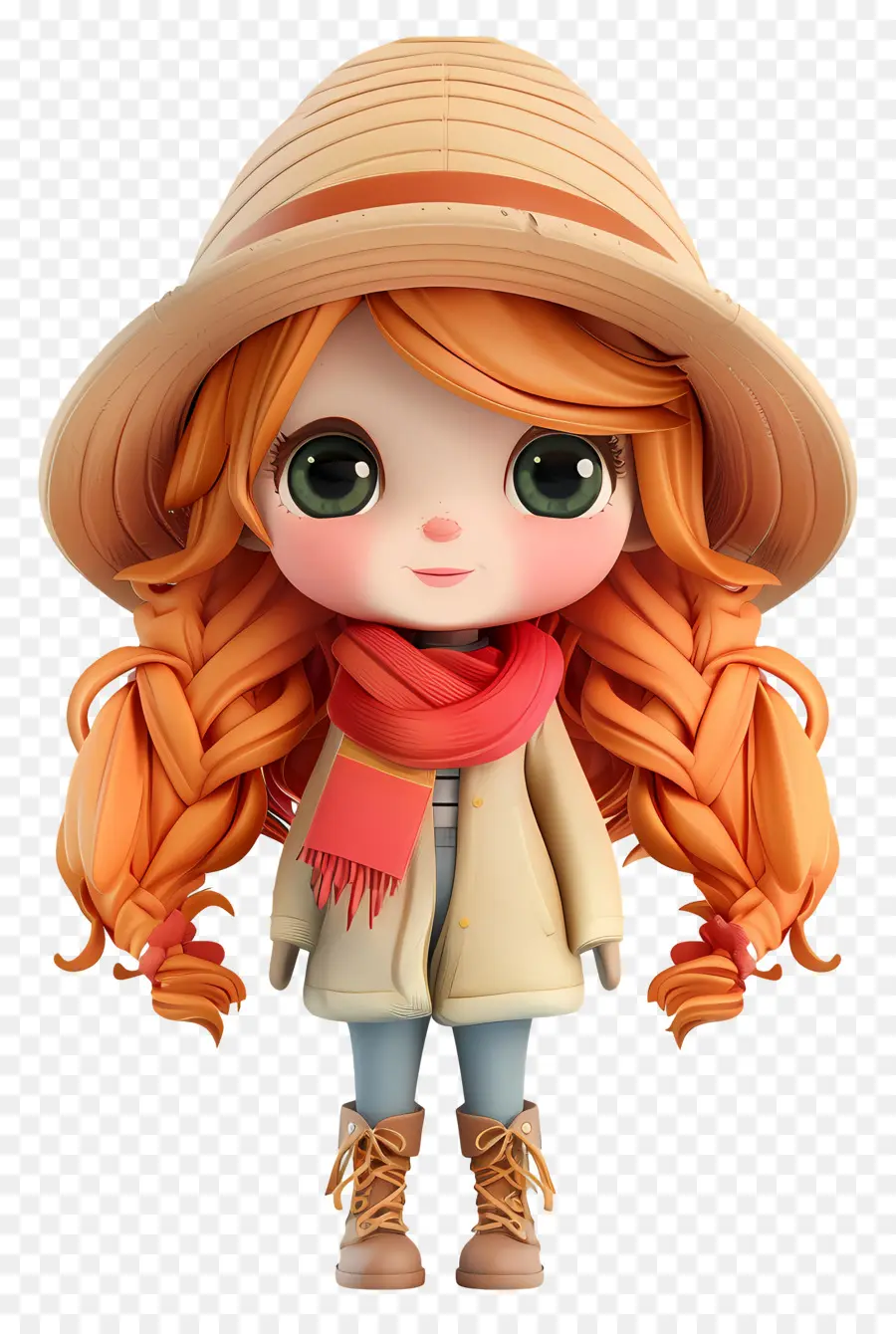 Fille Chibi，Fille Avec Un Chapeau PNG