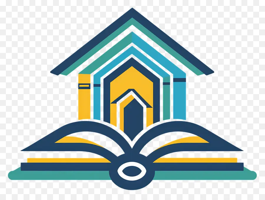 Logo Du Livre，Livre Et Maison PNG