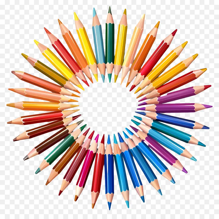 Crayons De Couleur，Art PNG