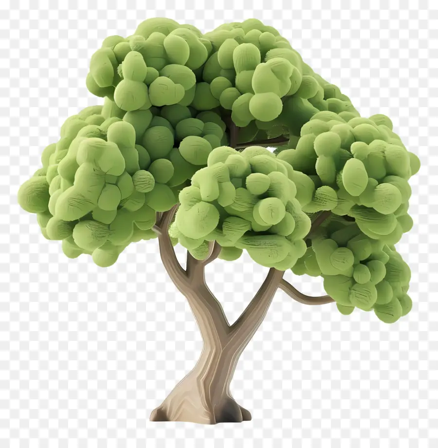 Arbre Animé，Arbre Stylisé PNG