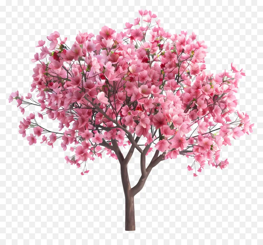 Arbre Animé，Arbre Rose PNG