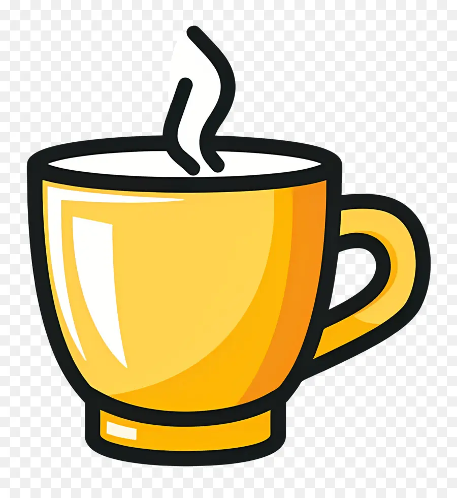 Logo Du Café，Coupe Jaune PNG