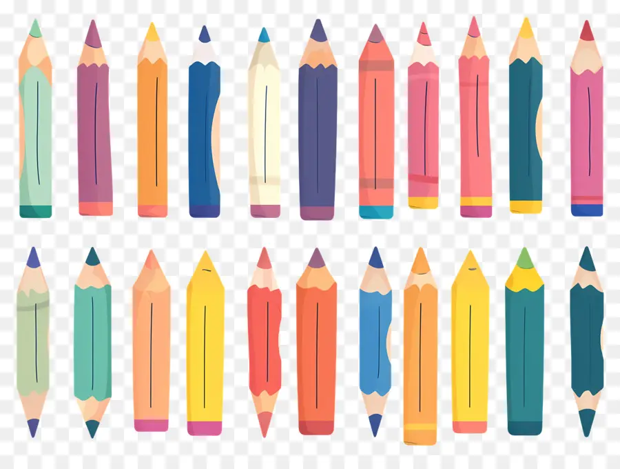 Crayons De Couleur，Crayons PNG