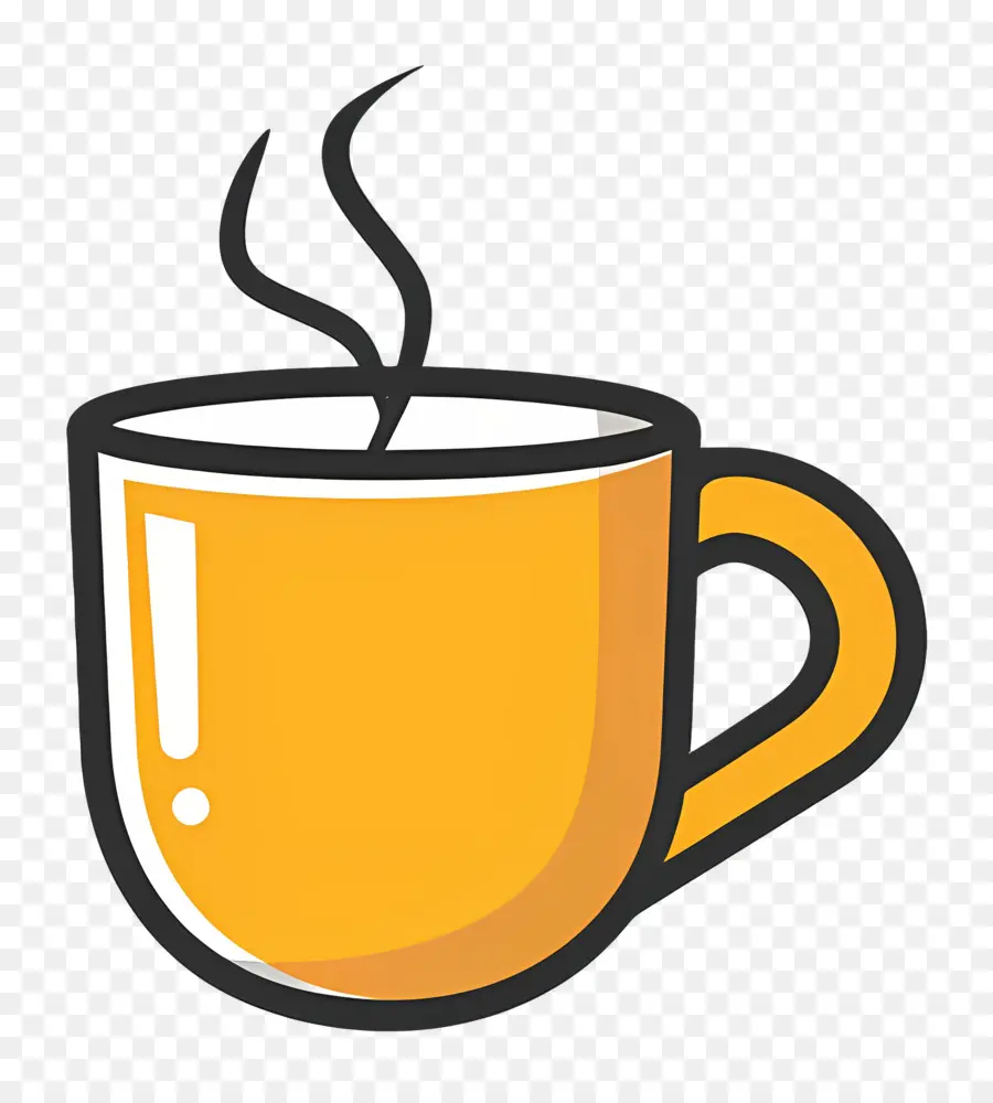 Logo Du Café，Coupe Jaune PNG