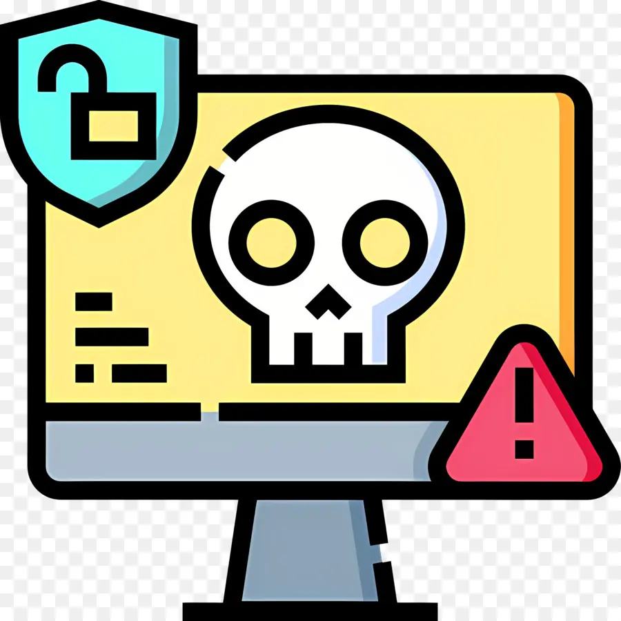 Cybersécurité，Virus Informatique PNG