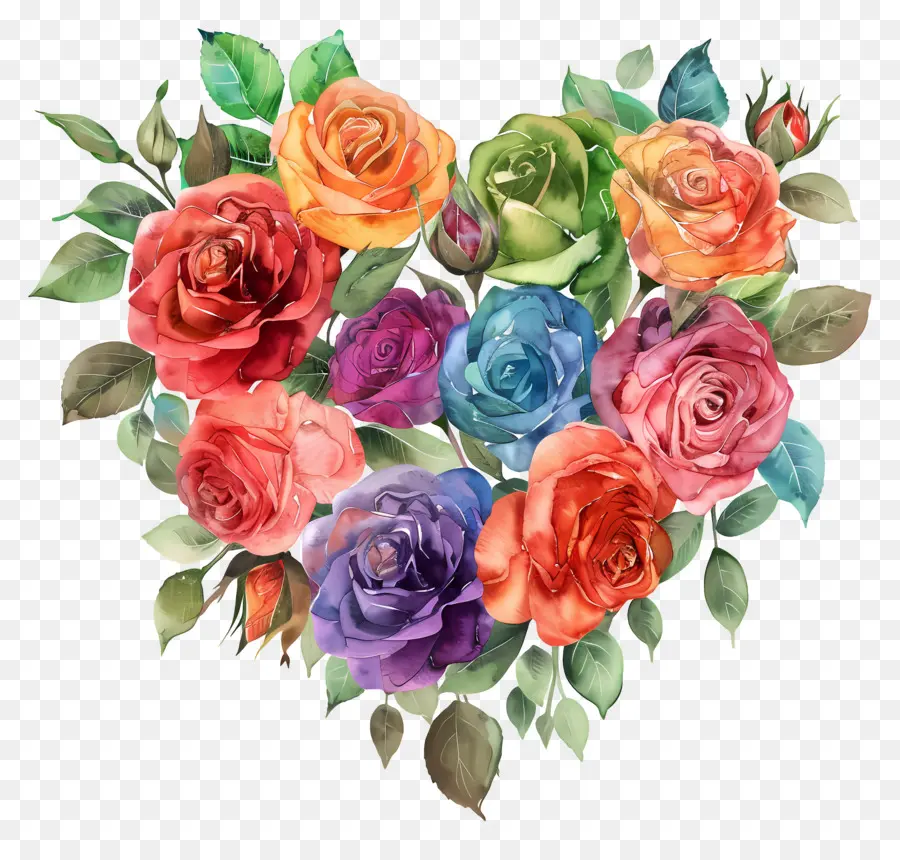 Fleur De Coeur，Roses PNG