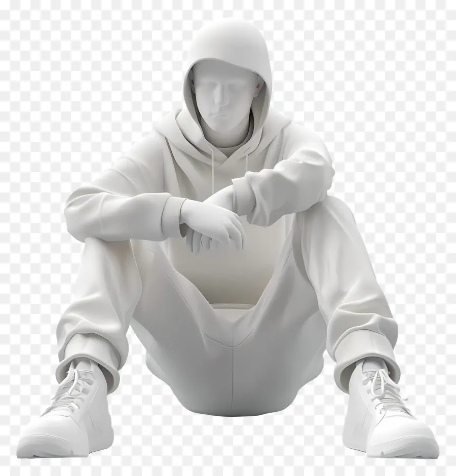 Gens Assis，Figurine à Capuche Blanche PNG