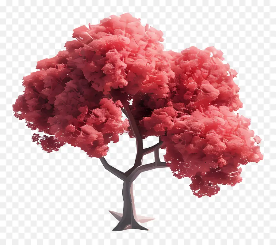 Arbre Animé，Arbre Rose PNG