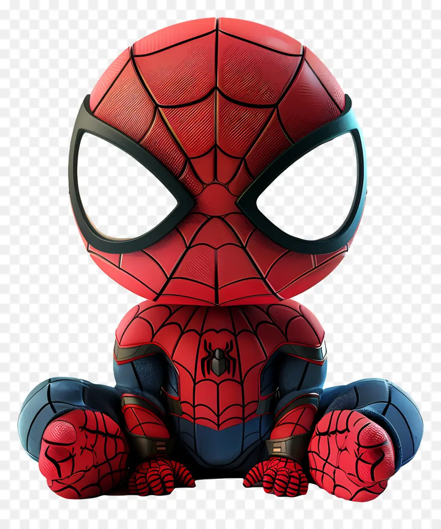 Bébé Spiderman，Figurine De Super Héros Rouge PNG