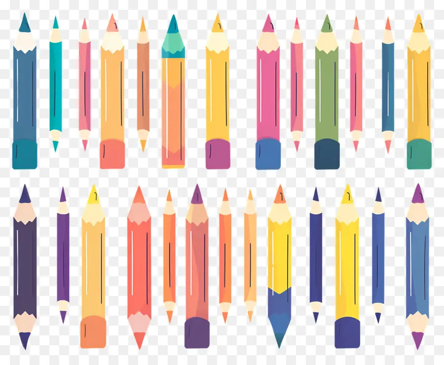 Crayons De Couleur，Crayons PNG