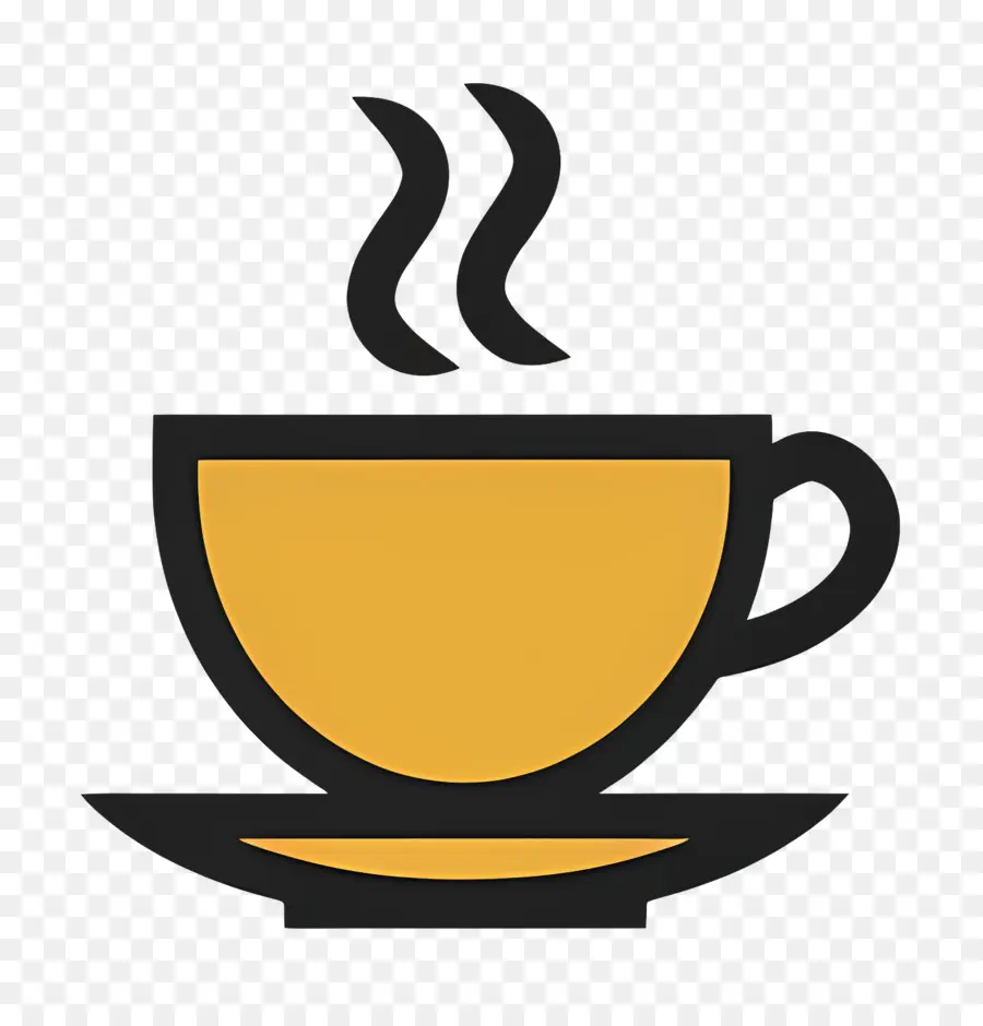 Logo Du Café，Coupe Jaune PNG