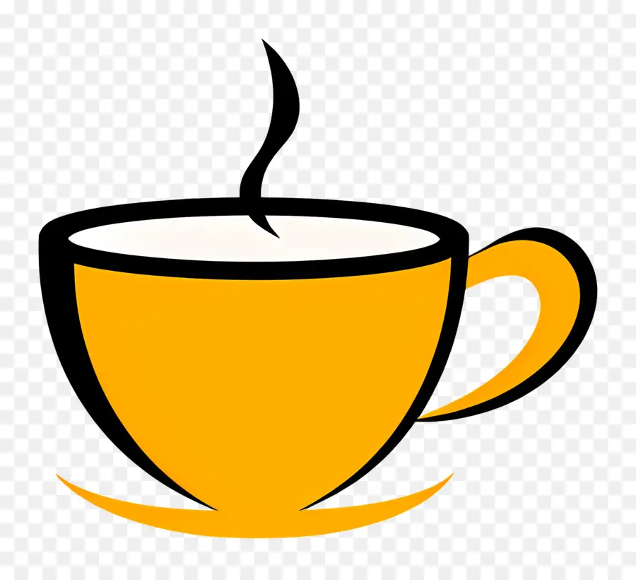 Logo Du Café，Coupe Jaune PNG