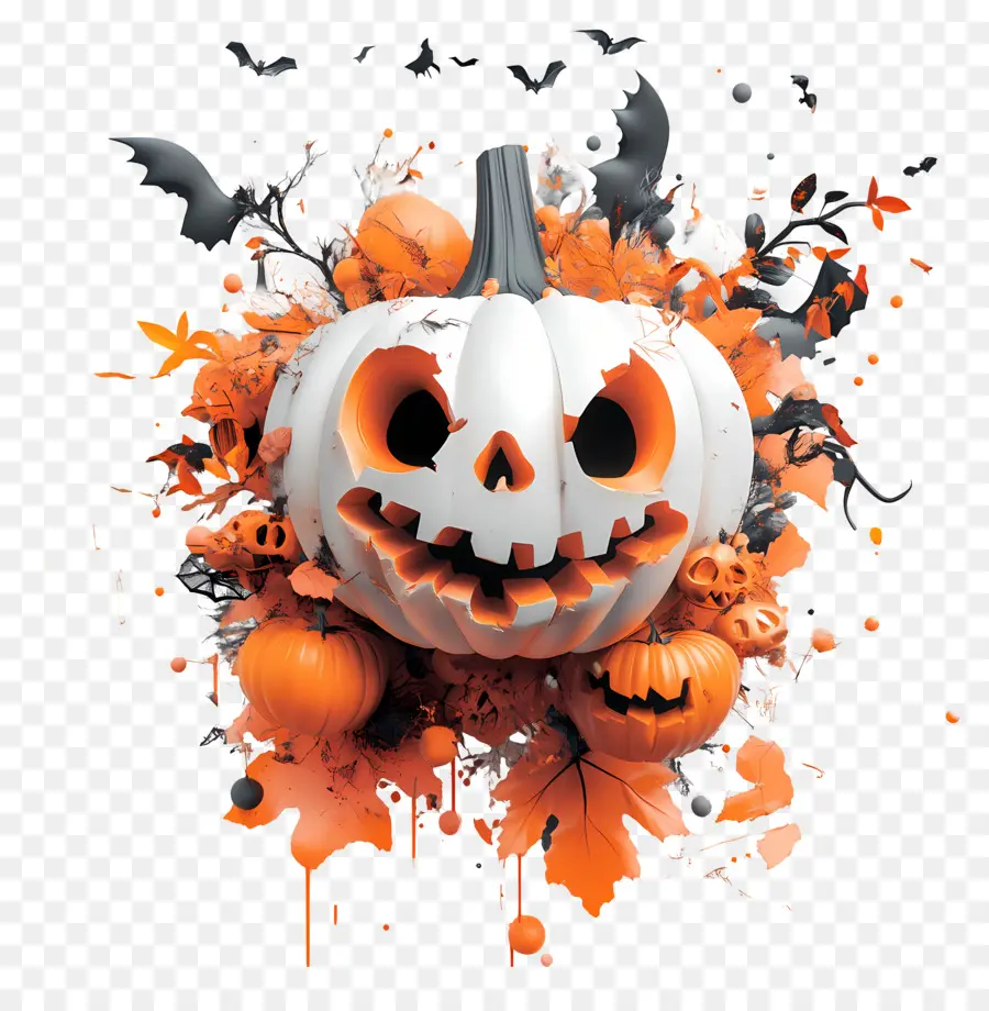 éléments D'halloween，Citrouille PNG