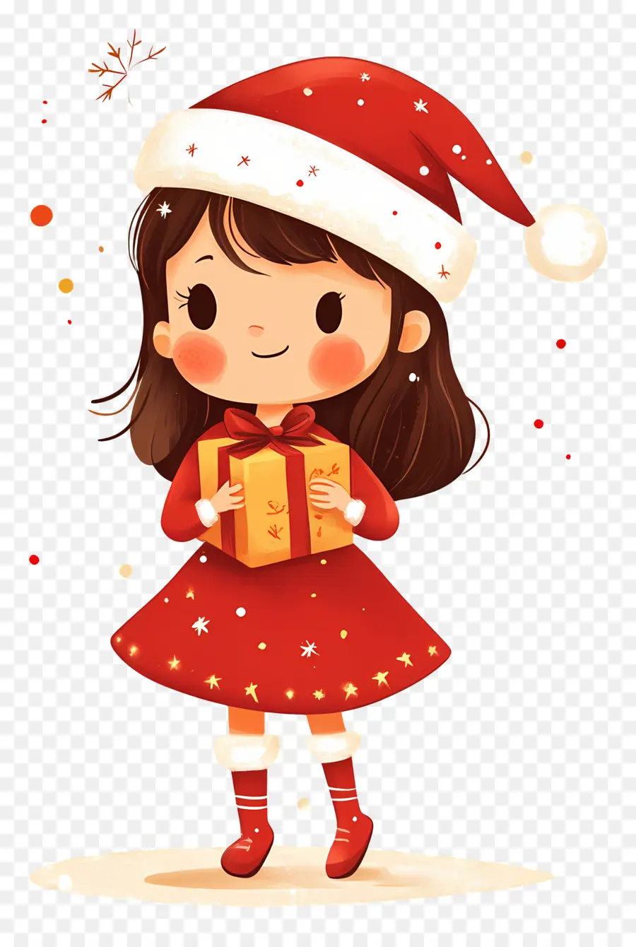 Noël Entre Filles，Fille Avec Bonnet De Noel PNG