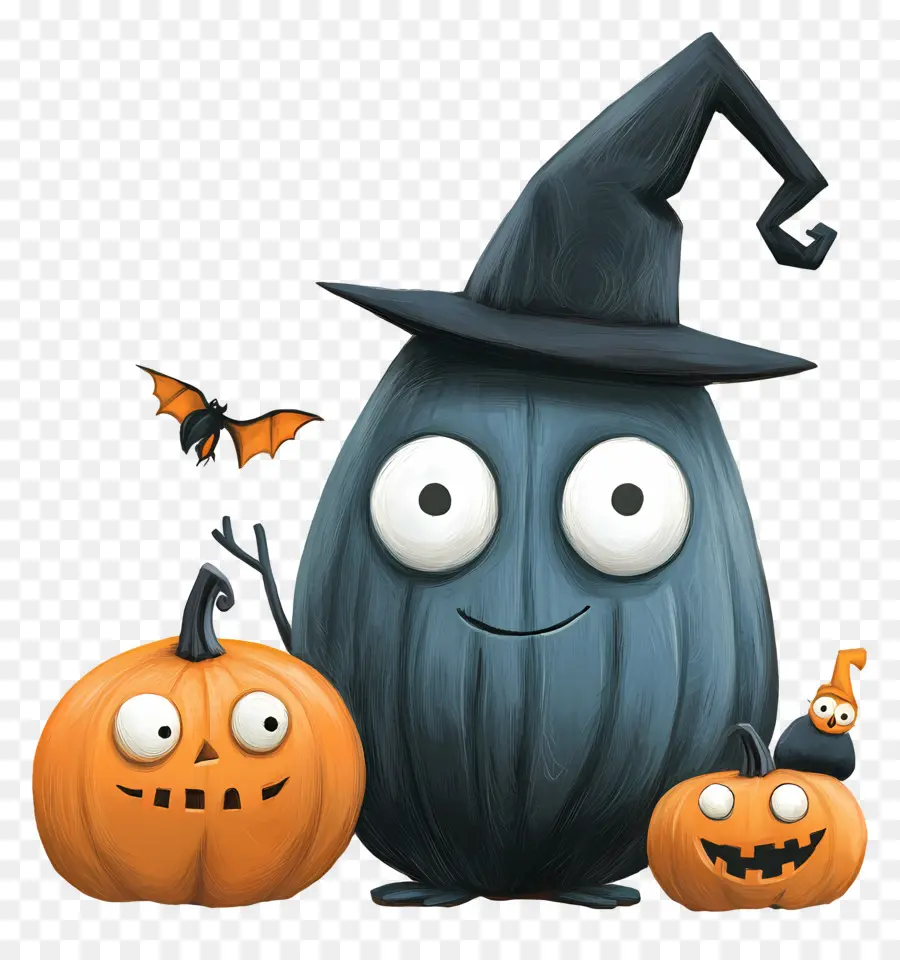 éléments D'halloween，Citrouilles Mignonnes PNG