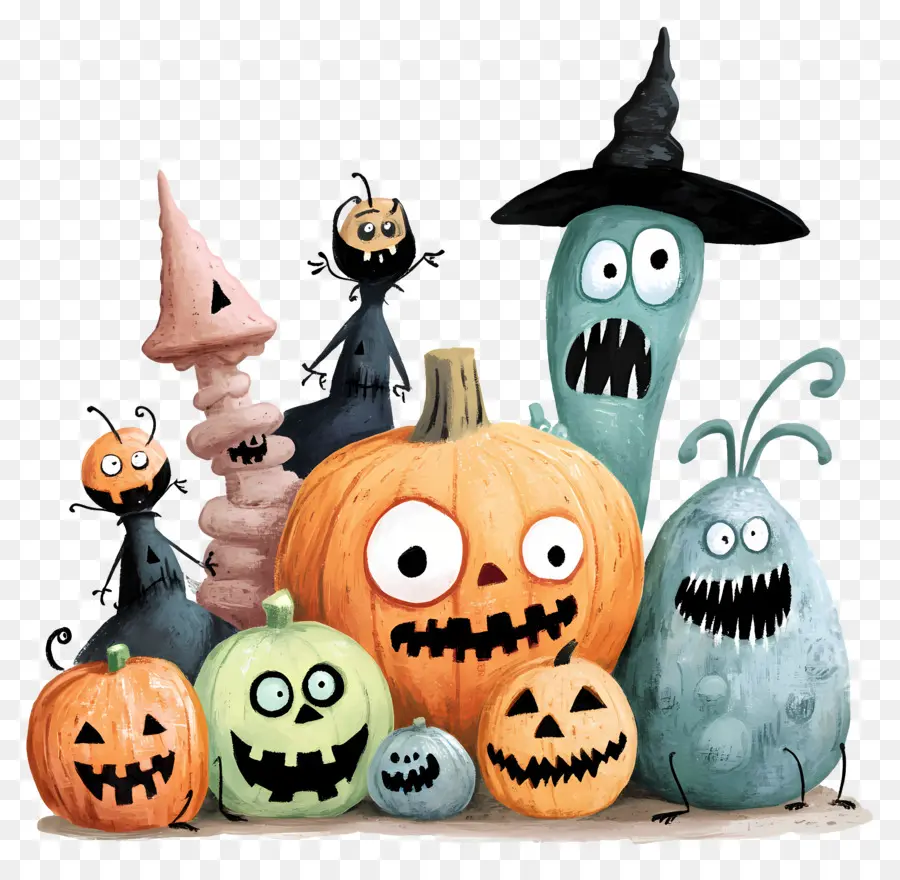 éléments D'halloween，Citrouilles D'halloween PNG