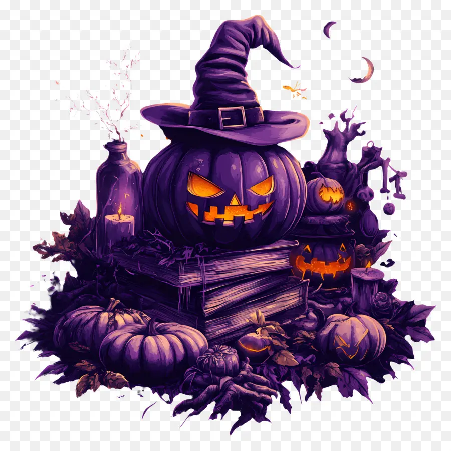 éléments D'halloween，Citrouille PNG