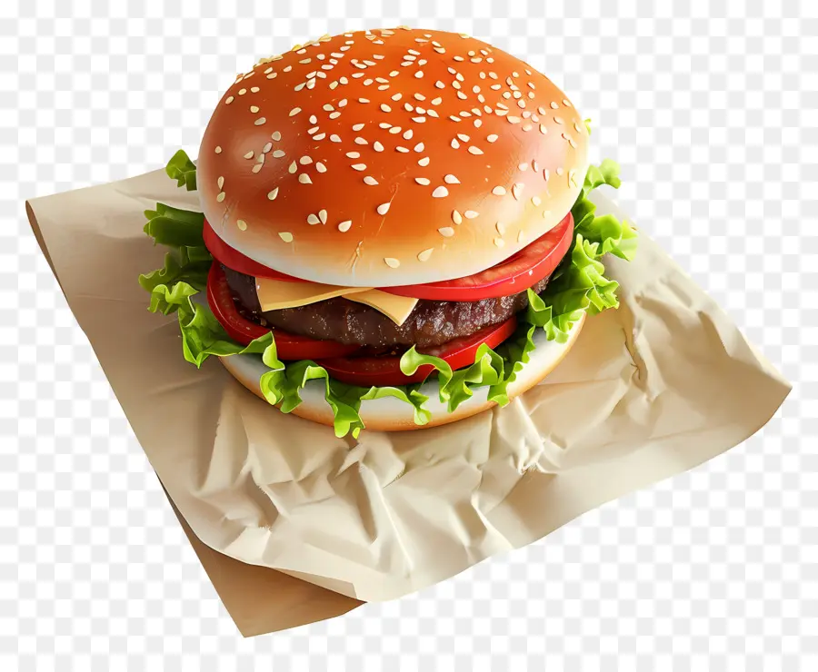 Burger Nature，Hamburger PNG