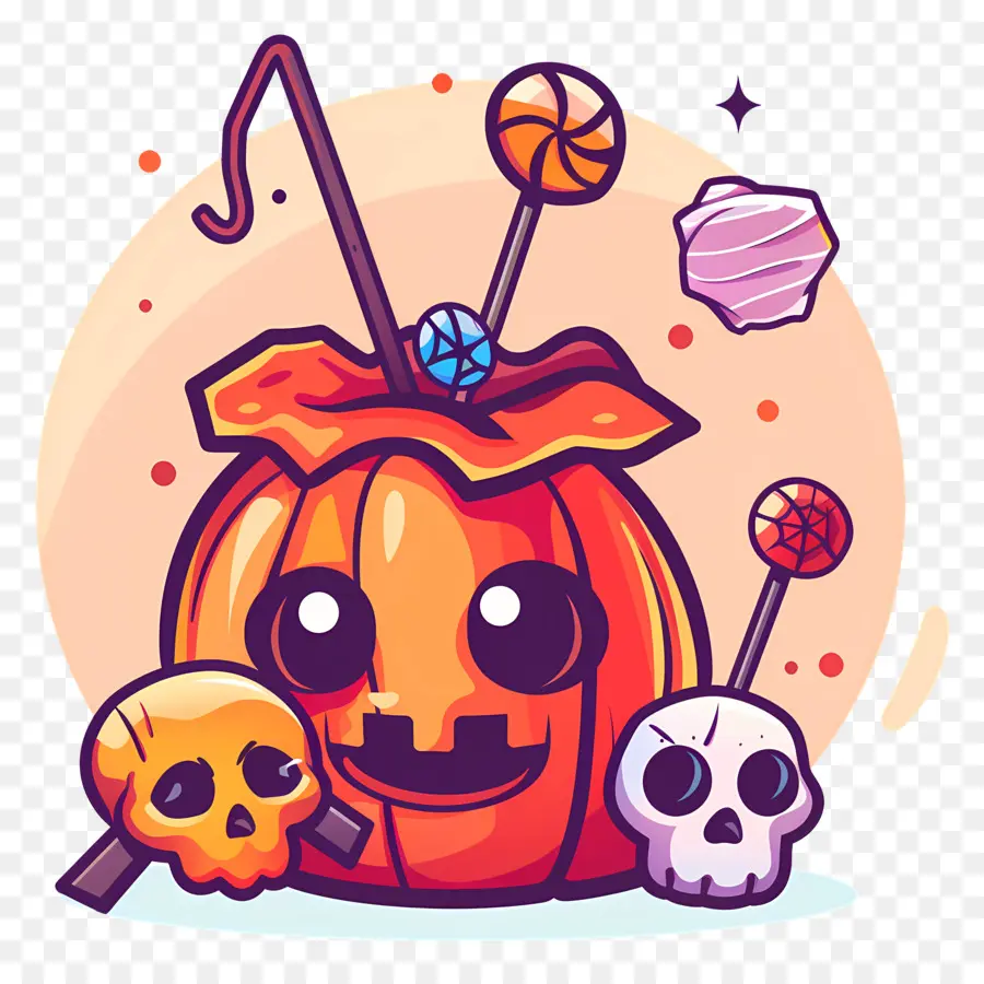 Panier D'halloween，Citrouille D'halloween PNG