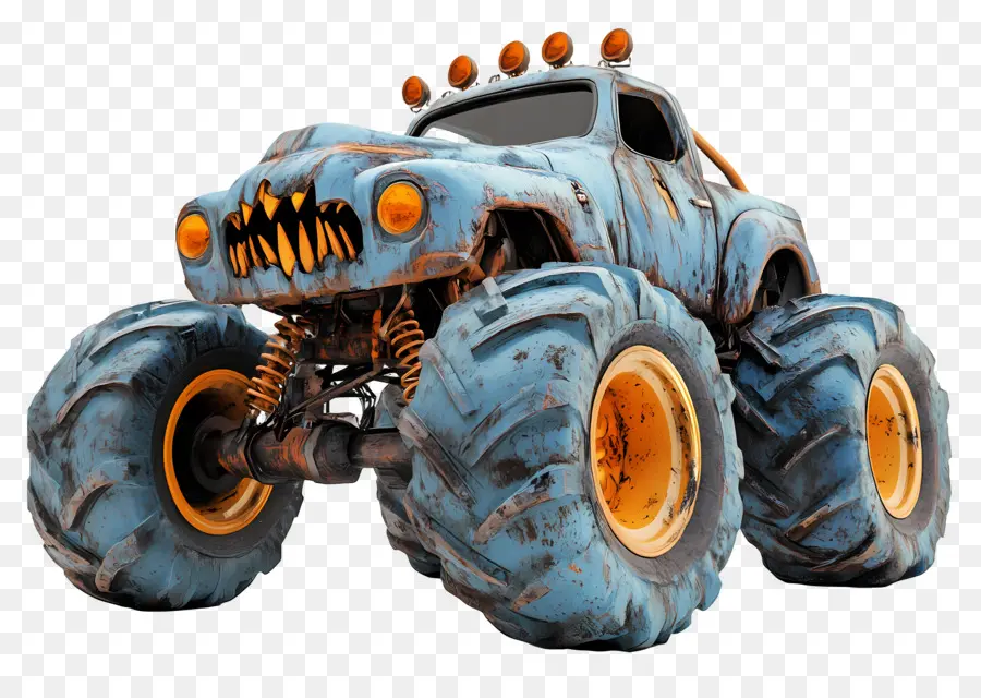 Camion Monstre D'halloween，Camion Monstre PNG